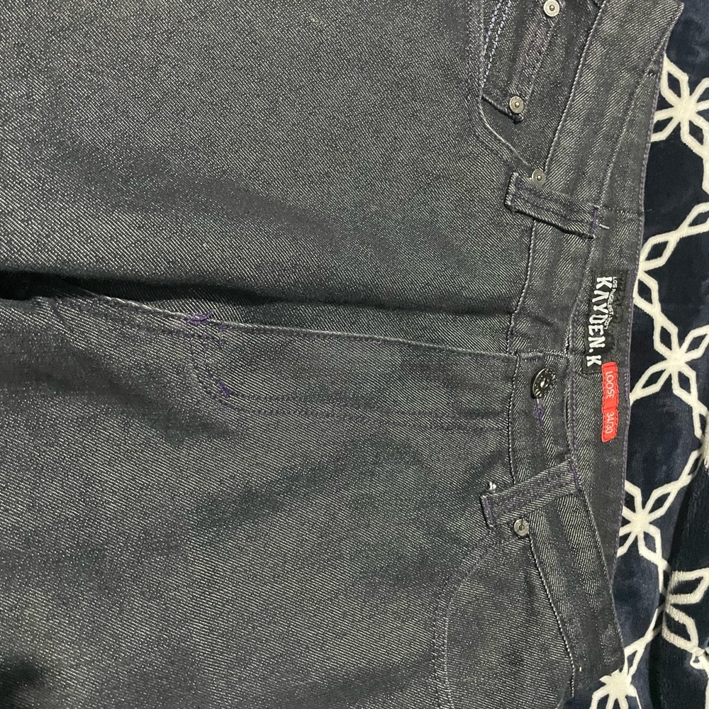 Kavden Men's Dark Gray Relaxed Jeans